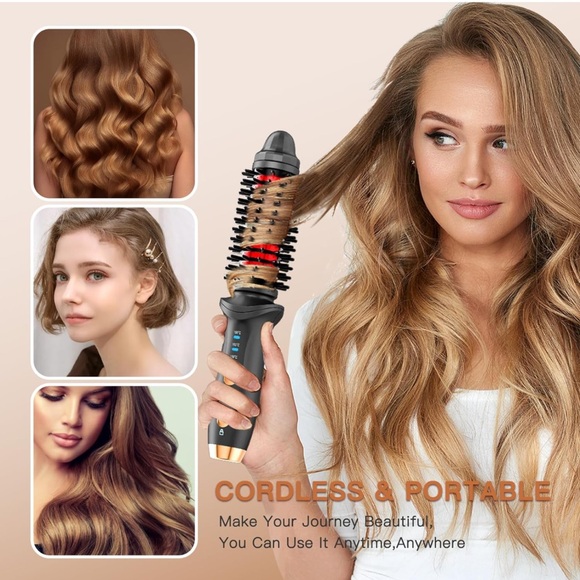 Cordless Curling Iron Brush - Picture 3 of 5